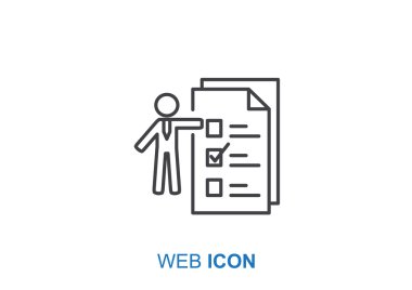 Kontrol listesi ile basit iş adamı