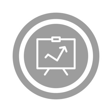 iş büyüyen grafik sunum simgesini