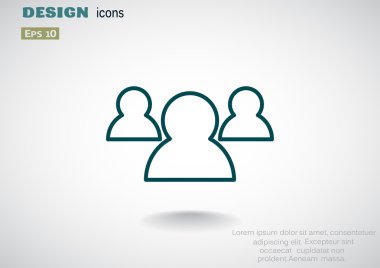 Grup insanların web simgesi