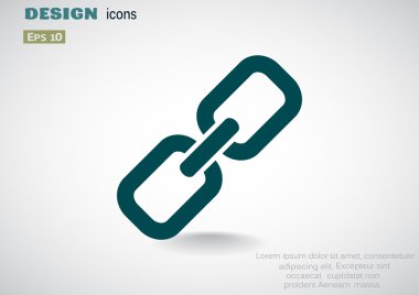 Zincir işareti iletişim web simgesi