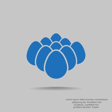 Tavuk yumurta basit web simgesi