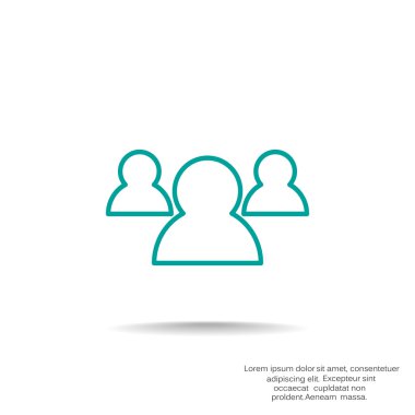 Grup insanların web simgesi