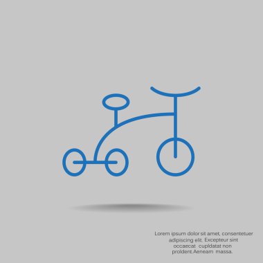 üç tekerlekli bisiklet web simgesi