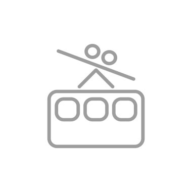 Füniküler tren yassı simgesi