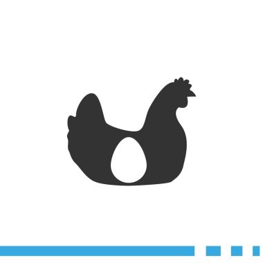 Tavuk yumurta içindeki siluet 