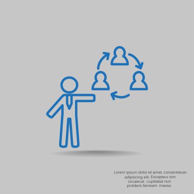 Grup insanların web simgesi