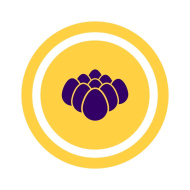 Tavuk yumurta basit web simgesi