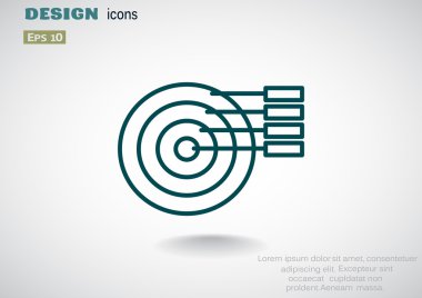 Yuvarlak Infographic web simgesi 