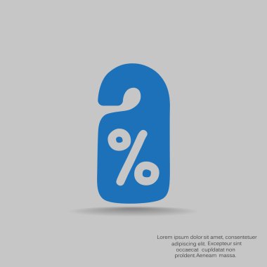 yüzde işareti indirim