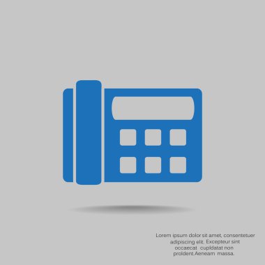 Faks telefon web simgesi