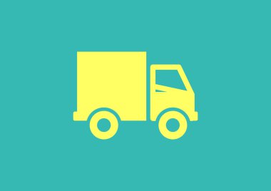 Nakliye ve teslimat web simgesi