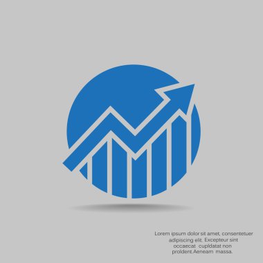 iş büyüyen grafik sunum simgesini