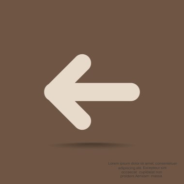 Ok işaret sol simgesi