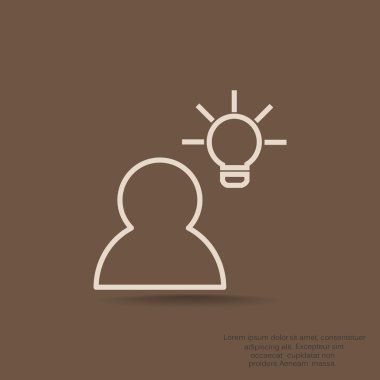 Adam ve ışık işareti fikirler