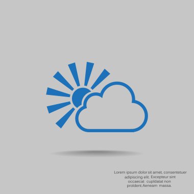 bulutun arkasında güneş