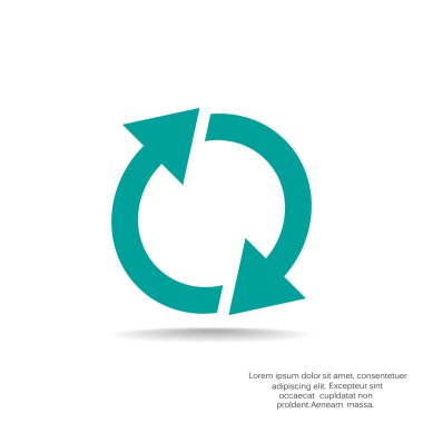 Döndürme oklarını web simgesi