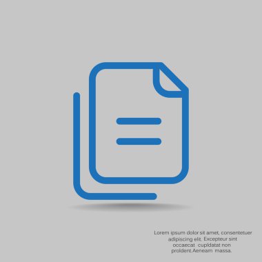 Dosyaları veya belgeleri web simgesi 