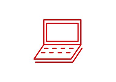 Basit dizüstü web simgesi 