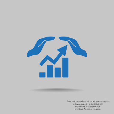 Web iletişim ve el simgesi