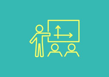 iş büyüyen grafik sunum simgesini