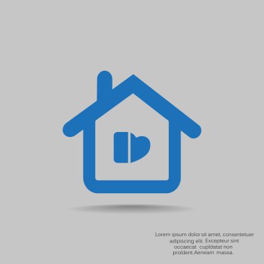 Ev basit web simgesi