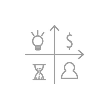 iş büyüyen grafik sunum simgesini