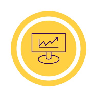 iş büyüyen grafik sunum simgesini