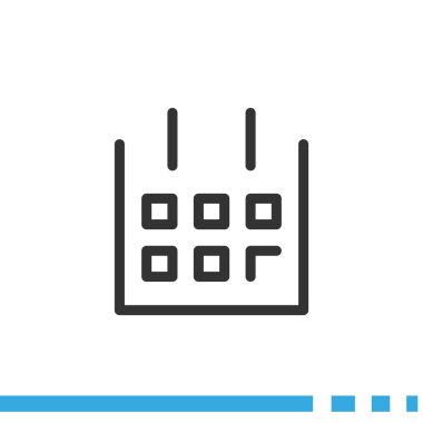 Takvim basit web simgesi yaprak