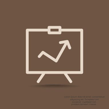 iş büyüyen grafik sunum simgesini