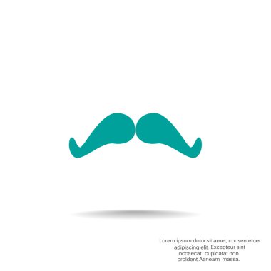 Retro bıyık web simgesi