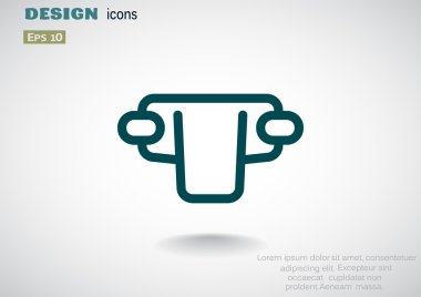 Basit bebek bezi web simgesi