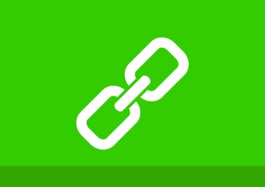 Zincir işareti iletişim web simgesi