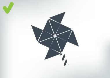 Yel değirmeni pervane oyuncak web simgesi