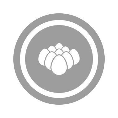 Tavuk yumurta basit web simgesi