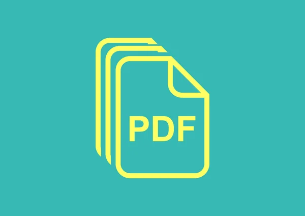 ファイル Pdf 簡単な web アイコン — ストックベクタ