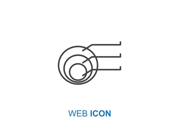 Abgerundetes Web-Icon — Stockvektor