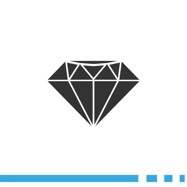 Diamond web icon — Stock Vector