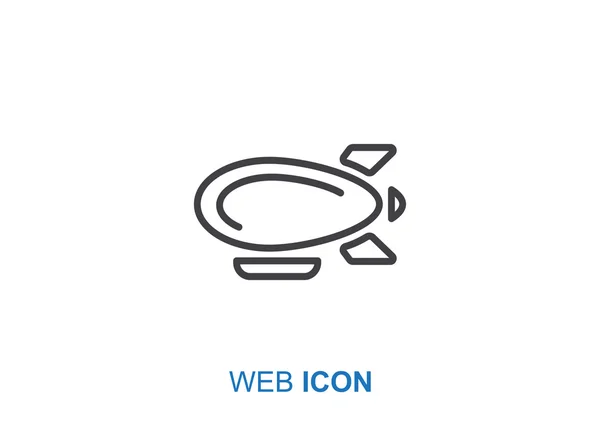 Airship web icon — Stock Vector