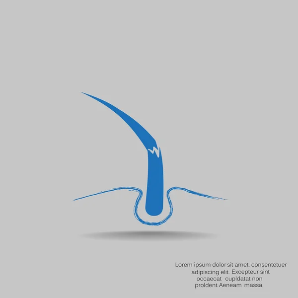 Haar web pictogram — Stockvector