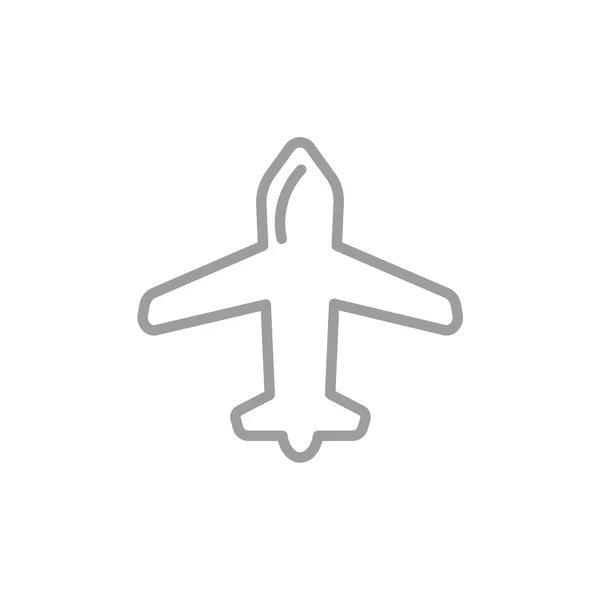 Icône web de l'avion — Image vectorielle