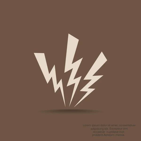 High voltage, web icon — Stock Vector