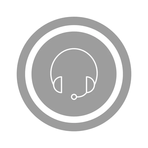 Ακουστικά εικονίδιο web — Διανυσματικό Αρχείο