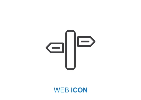 Signpost icono web — Archivo Imágenes Vectoriales