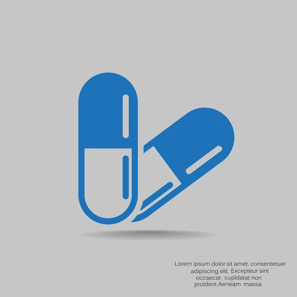 Bio-Medizin-Pillen — Stockvektor