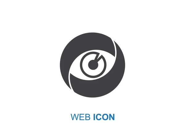 Icône web pour les yeux — Image vectorielle