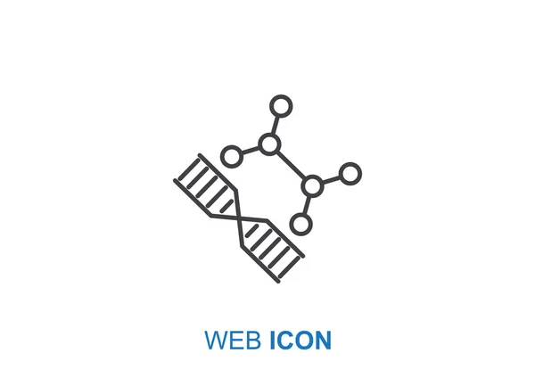 Ícone web de DNA — Vetor de Stock