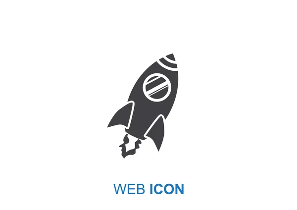 Cohete icono web — Vector de stock