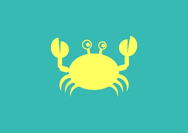 Icône web de crabe caniche — Image vectorielle