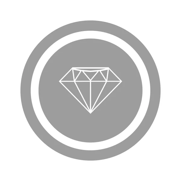 Diamond web icon — Stock Vector