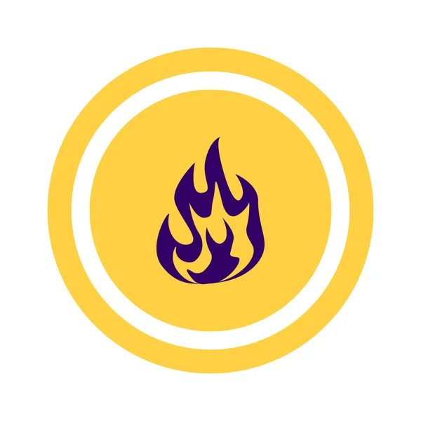 Иконка Fire Flames Web — стоковый вектор